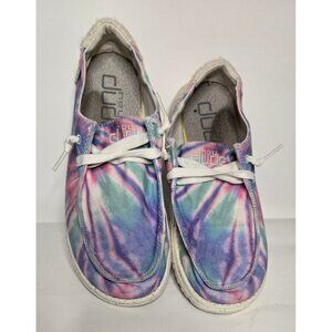 Hey Dude Ladies Wendy Rose Candy Tie Dye Print Slip-On Casual Shoes Size 9